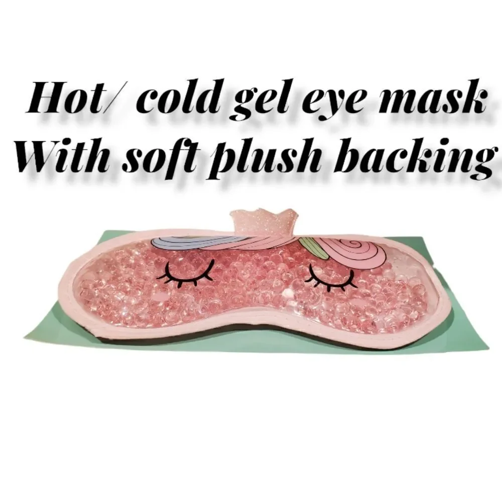 Nwt Unicorn gel eyemask microwave and freezer safe - soft plush backing